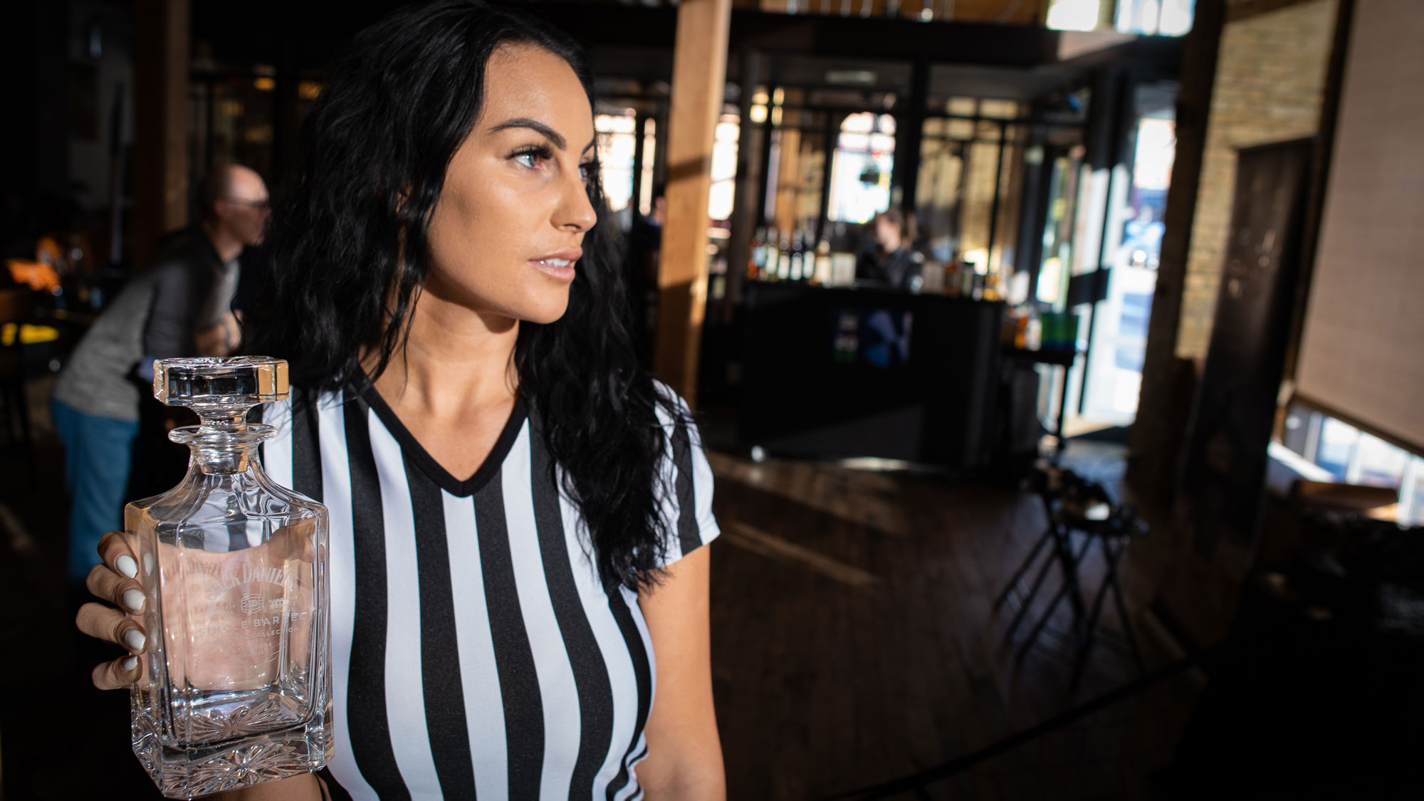 Woman in Referee Shirt