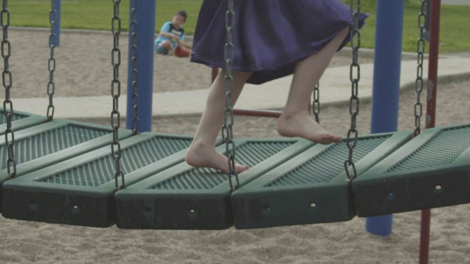 Girl at a playground